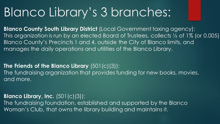 Blanco Library’s 3 funding support organizations.jpg