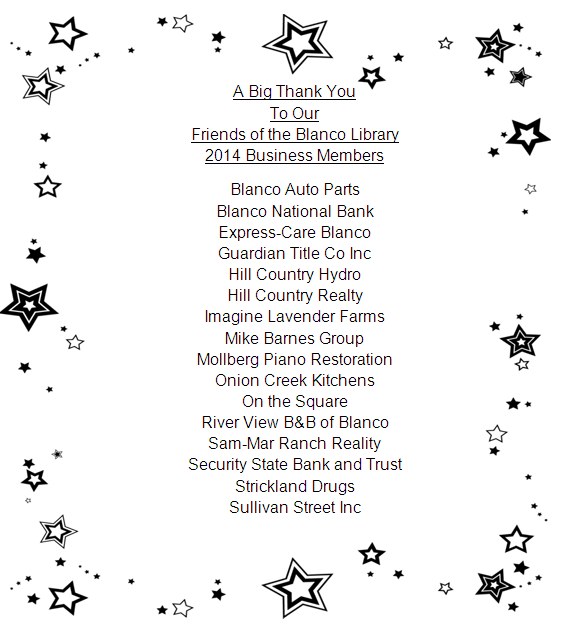 Friends of the Library Business Members