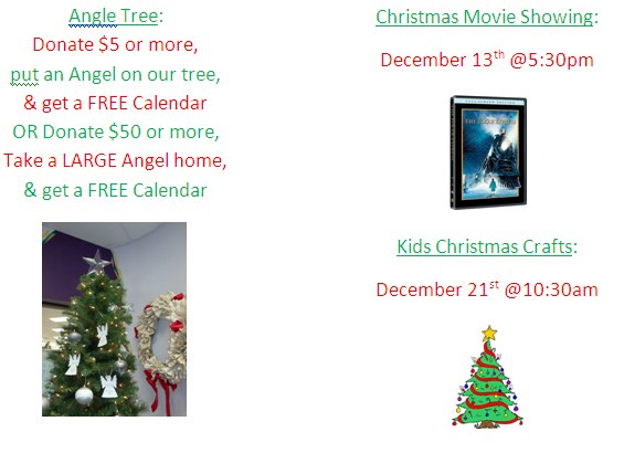 Angel Tree & Upcoming Events