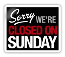 Closed on Sundays