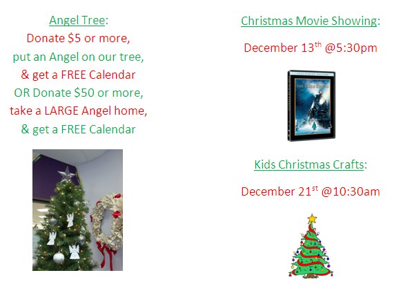 Angel Tree & Upcoming events