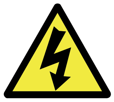 warning electricity sign