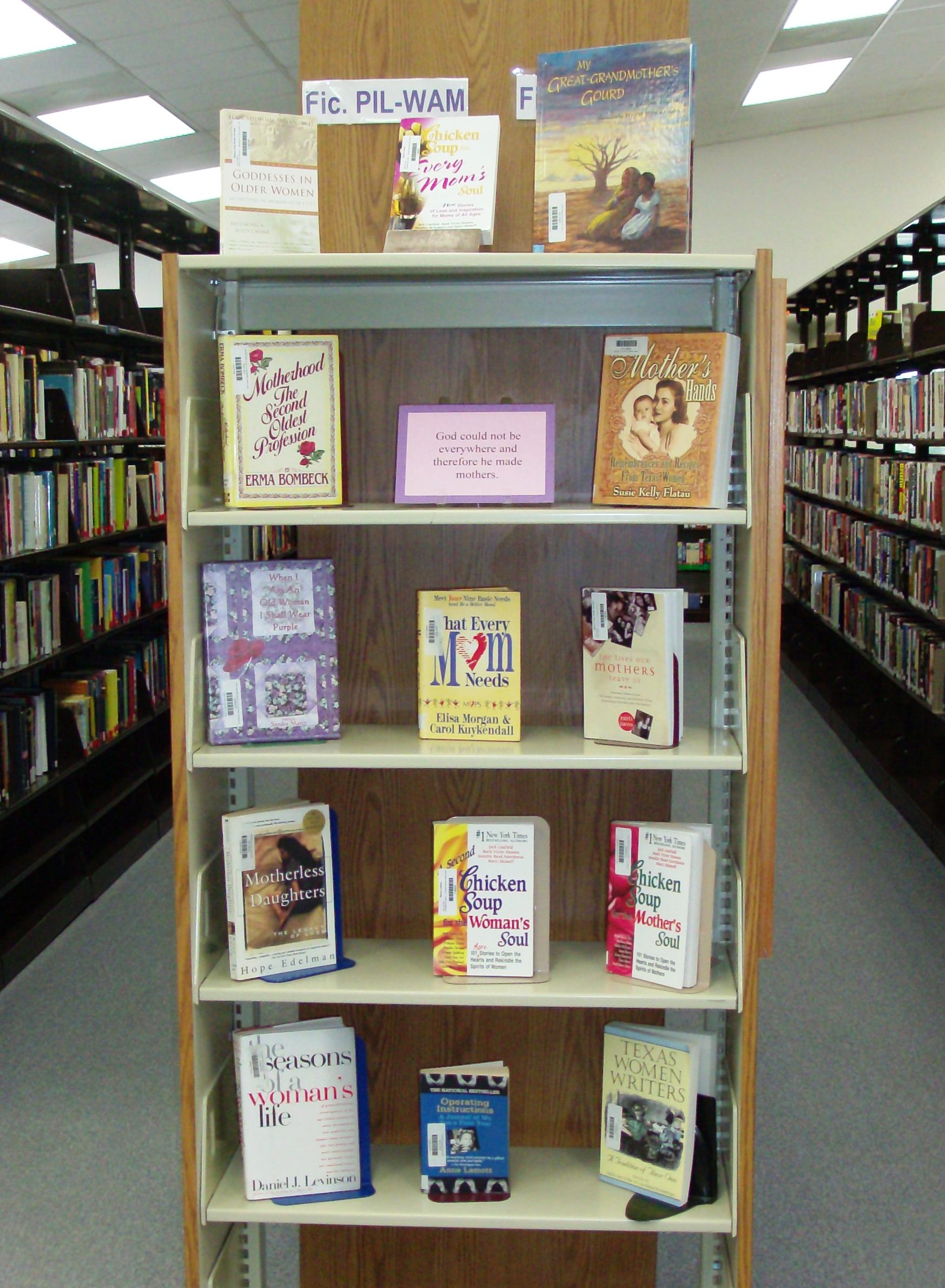 May 2010 Bookcase display