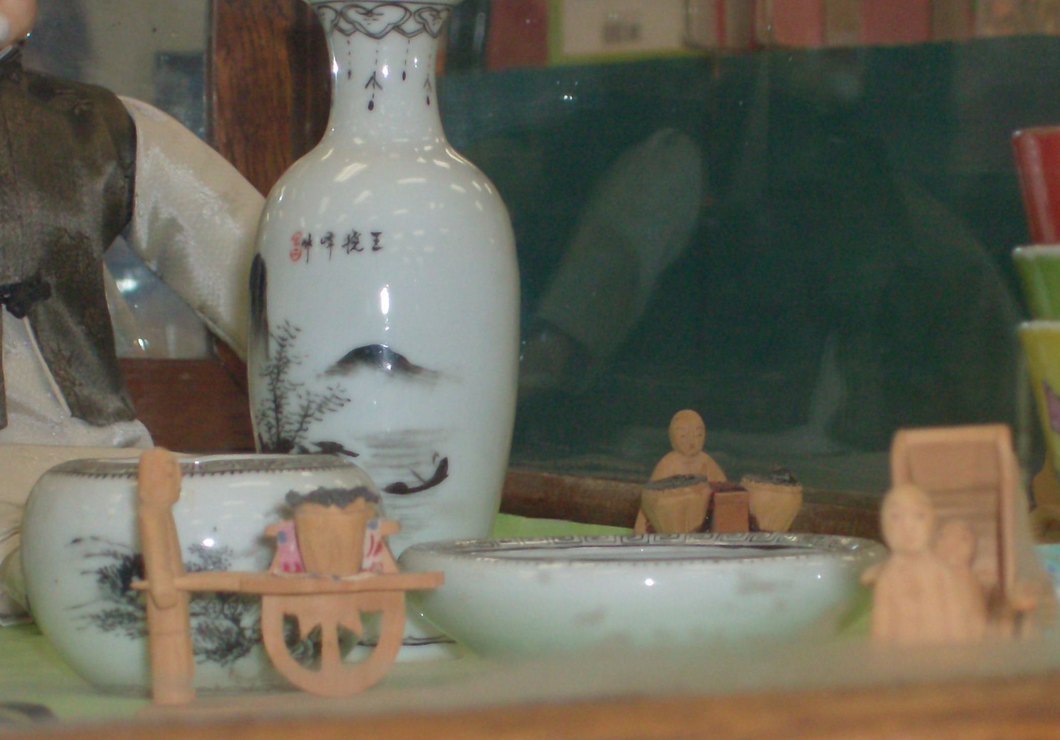 close up of china collectables