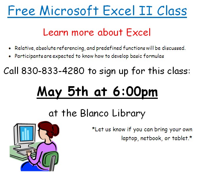 Excel Class 5-5-15