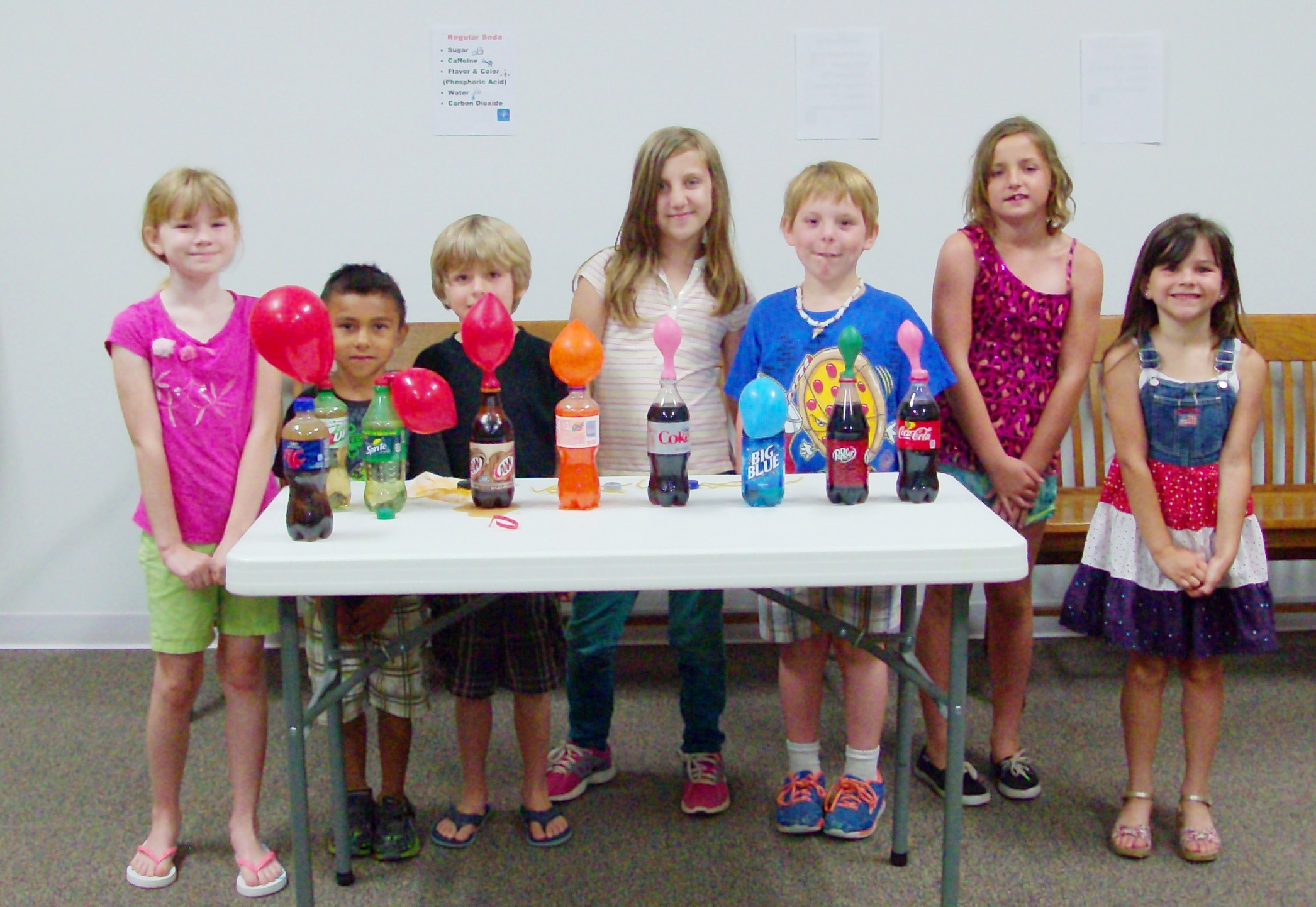 Soda Experiments 2014