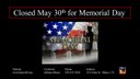 Closed for Memorial Day 2022.JPG
