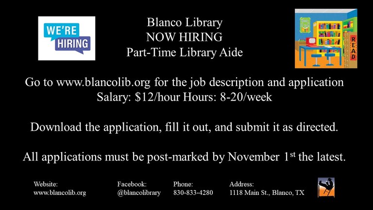 hiring library aide 2022.jpg